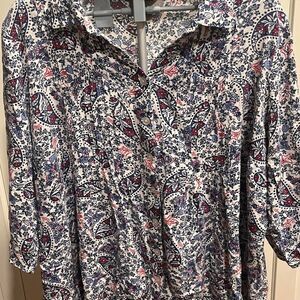 Woman-within Women's multi Blouse